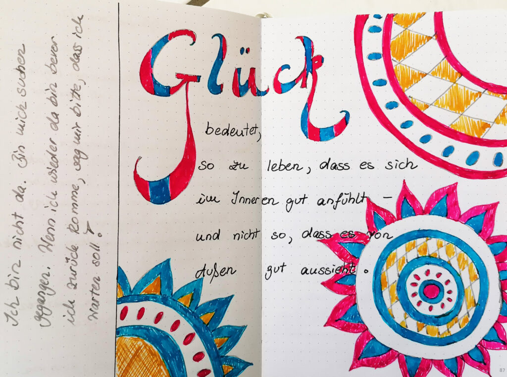Therapiebuch-Seite